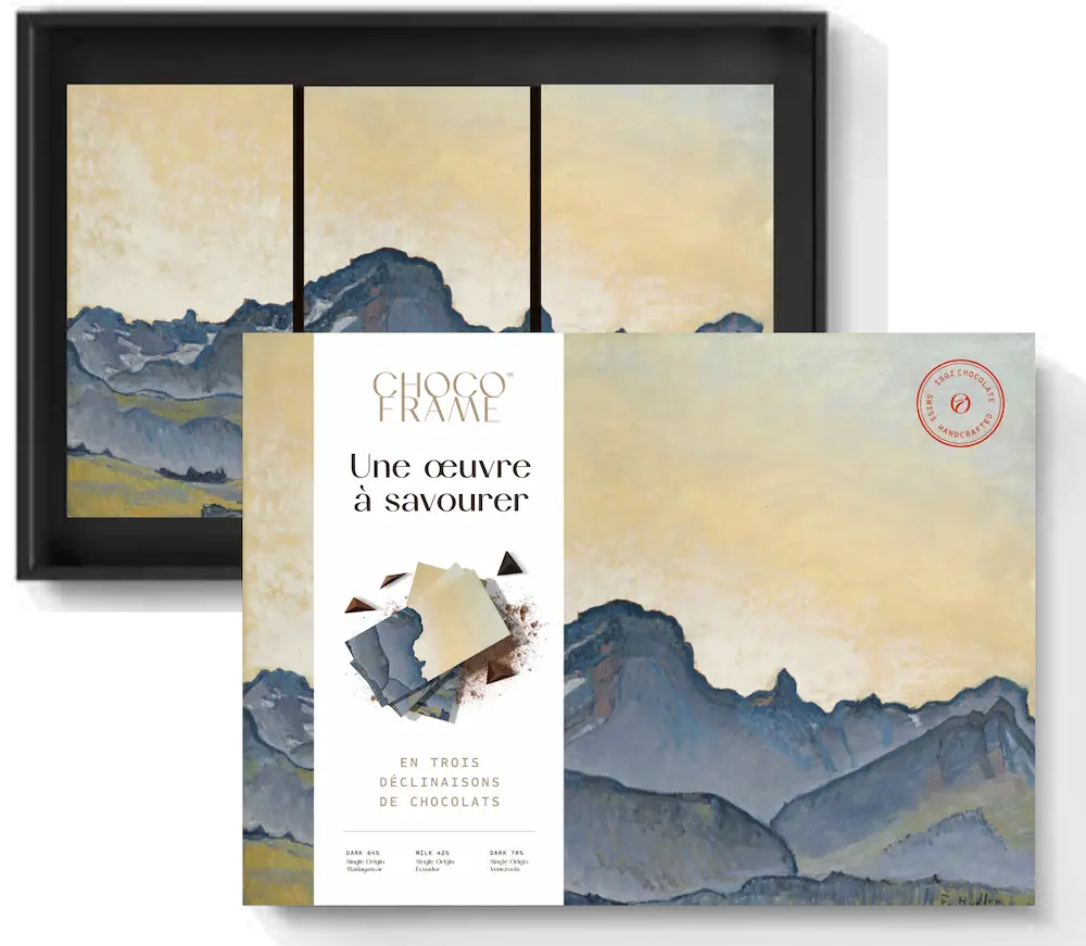 ChocoFrame ISOZ Chocolate — packaging transformable en cadre d'exposition