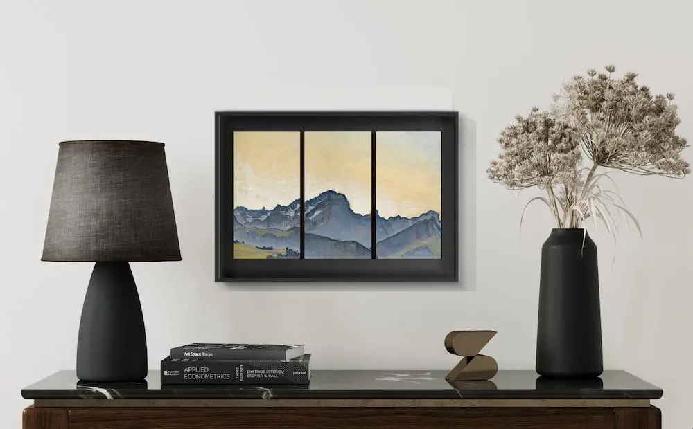 Mockup du ChocoFrame — concept d'emballage transformable en cadre