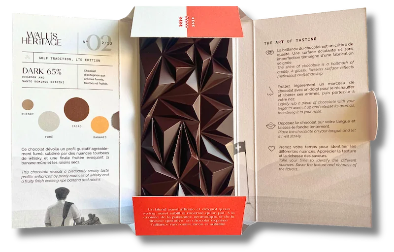 Packaging du ChocoBar Golf Tradition