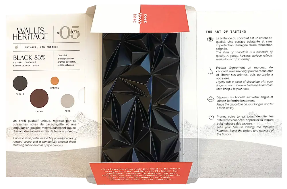 Packaging du ChocoBar Eringer