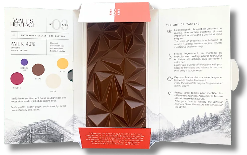 Packaging du ChocoBar Matterhorn